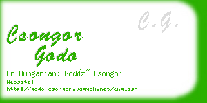 csongor godo business card